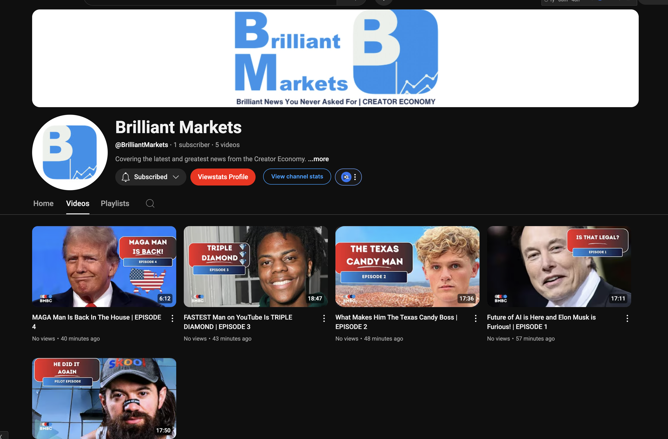 Brilliant Markets YouTube